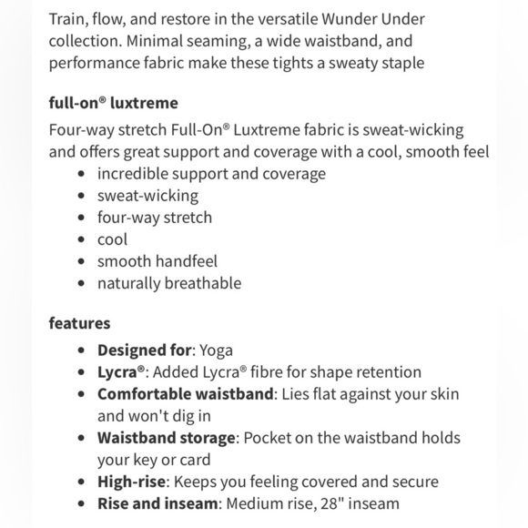 Lululemon Wunder Under High Rise Tight 28” - Full On Luxtreme in Activate Floral - Picture 9 of 9